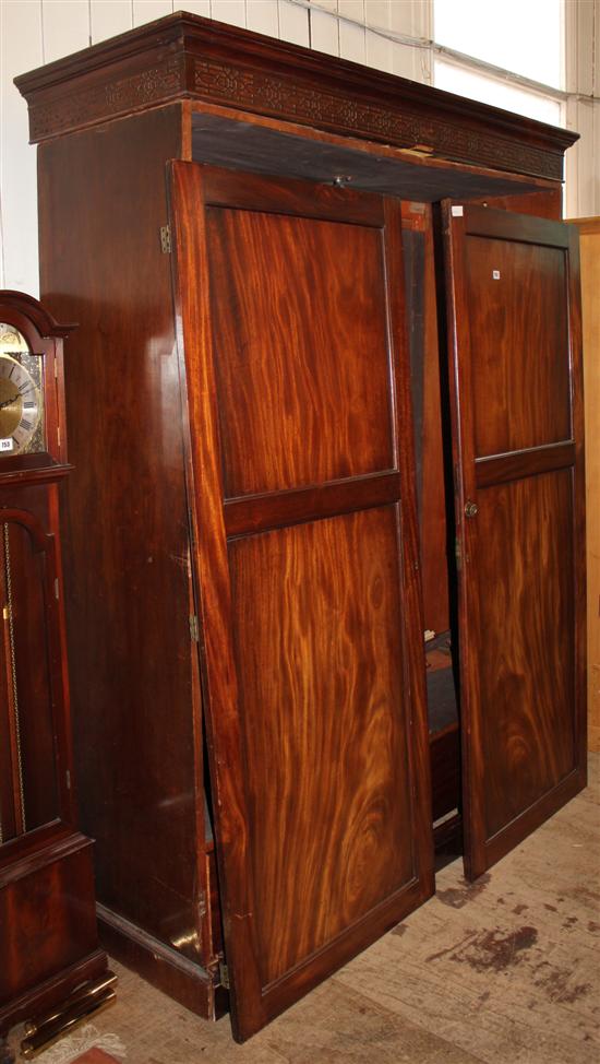 Georgian mahogany wardrobe